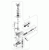 LOWER CASING & DRIVE I - 2 Strock for T40G
